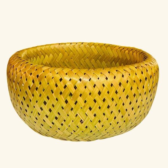 Bambu Handwoven Bamboo Bowl | Eco-Friendly Decor - Picture 1 of 4